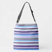 Kleurrijke strepen crossbody tas (Achterkant)