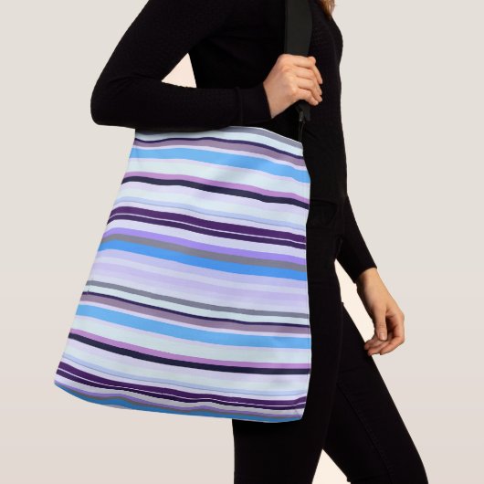 Kleurrijke strepen crossbody tas (Dichtbij)