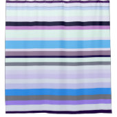 Kleurrijke strepen douchegordijn (Voorkant)