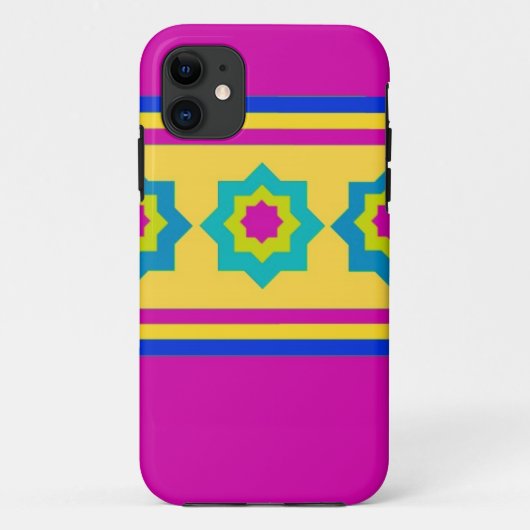 Kleurrijke Strepen en Sterren Case-Mate iPhone Case (Achterkant)