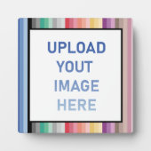 Kleurrijke Strepen Fotoplaat (Voorkant)