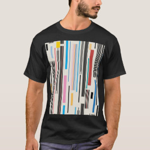 Kleurrijke strepen: Grafische Patroon Mix T-shirt