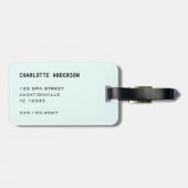 Kleurrijke strepen Helder Bold Modern Gepersonalis Bagagelabel (Achterkant horizontaal)