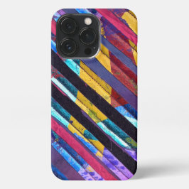 Kleurrijke strepen iPhone 13 pro hoesje