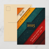 Kleurrijke Strepen Kerstfeest Feestdagenkaart (Voorkant / Achterkant)