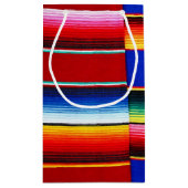 Kleurrijke strepen klein cadeauzakje (Achterkant)