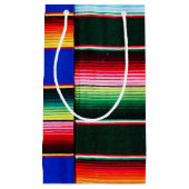 Kleurrijke strepen klein cadeauzakje (Voorkant)