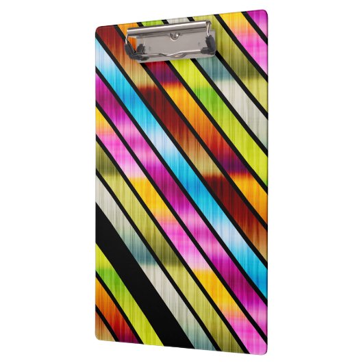Kleurrijke strepen klembord (Links)
