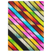 Kleurrijke strepen klembord (Achterkant)