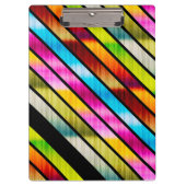 Kleurrijke strepen klembord (Voorkant)