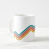 Kleurrijke strepen koffie Mok (Voorkant links)