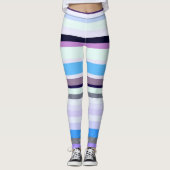 Kleurrijke strepen leggings (Voorkant)
