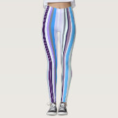 Kleurrijke strepen leggings (Voorkant)