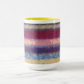 kleurrijke strepen, met de hand gebreid patroon mok (Midden)
