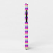 Kleurrijke Strepen met Monogram Schrift Case-Mate iPhone Case (Achterkant/links)