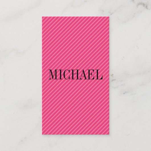 Kleurrijke strepen met seriële lettertype visitekaartje (Voorkant)