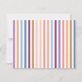 Kleurrijke Strepen Moderne Briefkaart (Achterkant)