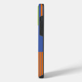 Kleurrijke strepen moderne gestreepte design iPhone hoesje (Linkerkant)