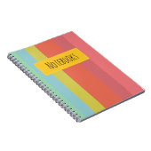 Kleurrijke Strepen Notitieboek  (Rechterzijde)