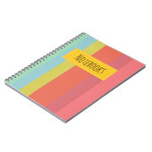 Kleurrijke Strepen Notitieboek  (Linkerzijde)