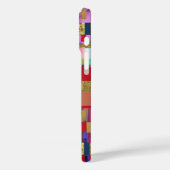 Kleurrijke strepen op roze moderne Girly Case-Mate iPhone Case (Achterkant / Links)