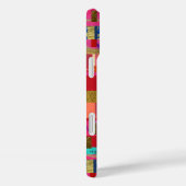 Kleurrijke strepen op roze moderne Girly Case-Mate iPhone Case (Achterkant / Rechts)