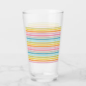 Kleurrijke Strepen Patroon Glas (Achterkant)