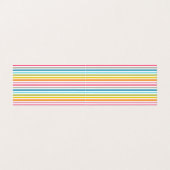 Kleurrijke Strepen Patroon Visitekaartje (Buitenkant ongevouwen)