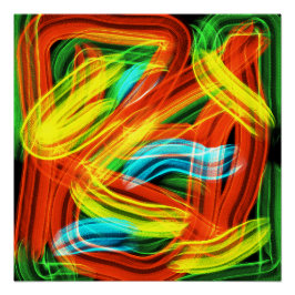 Kleurrijke strepen perfect poster