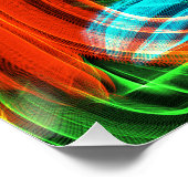 Kleurrijke strepen perfect poster (Hoek)