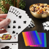 Kleurrijke Strepen Pokerkaarten (Insitu)