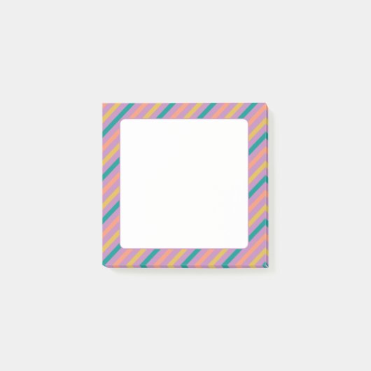 Kleurrijke strepen post-it® notes (Voorkant)
