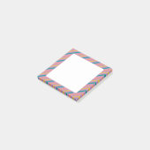 Kleurrijke strepen post-it® notes (Schuin)