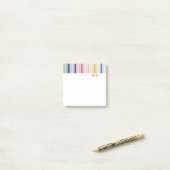 Kleurrijke strepen Post-It Post-it® Notes (Op bureau)
