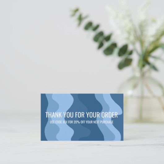 Kleurrijke strepen QR Code Social Media BEDANKT Visitekaartje (Staand voorkant)