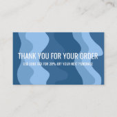 Kleurrijke strepen QR Code Social Media BEDANKT Visitekaartje (Voorkant)