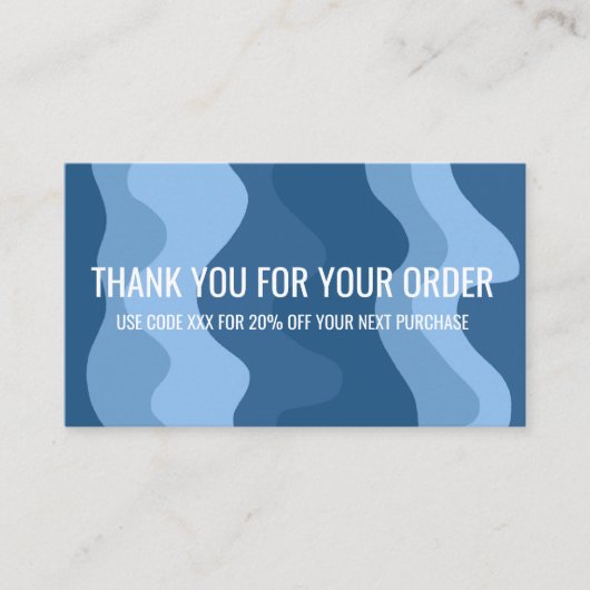 Kleurrijke strepen QR Code Social Media BEDANKT Visitekaartje (Voorkant)