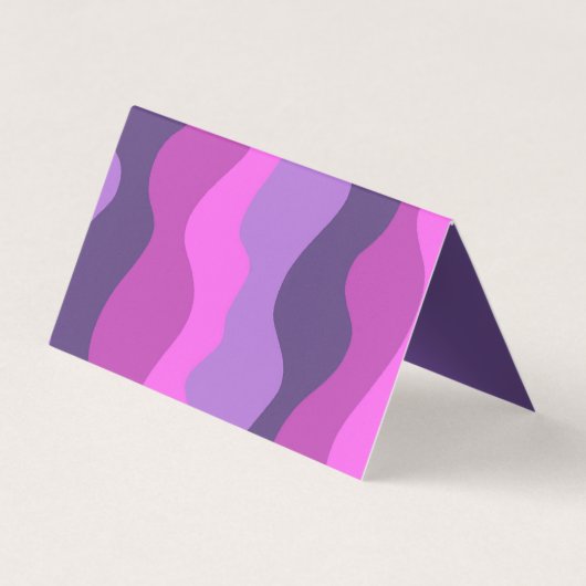 Kleurrijke strepen QR Code Social Media BEDANKT Visitekaartje (Achterkant)