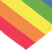 Kleurrijke Strepen Regenboog Kleuren Horizontaal Lange Tafelloper (Hoek)