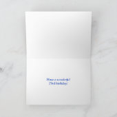 Kleurrijke strepen + regenboog patroon "73 jaar ou kaart (Binnen)