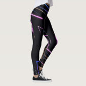 Kleurrijke strepen schitteren leggings (Rechts)
