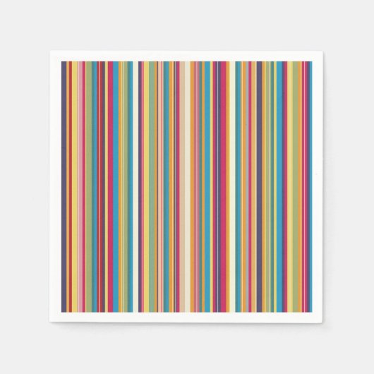 Kleurrijke strepen  servet (Voorkant)
