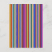Kleurrijke strepen sjabloon tekst afbeelding afbee briefkaart (Voorkant)