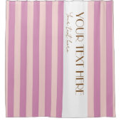 Kleurrijke Strepen Stijlvol Chic geel Gepersonalis Douchegordijn (Voorkant)