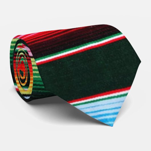 kleurrijke strepen stropdas (Opgerold)