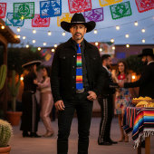 kleurrijke strepen stropdas