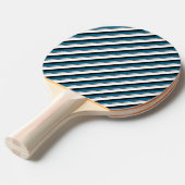 Kleurrijke strepen tafeltennisbatje (Voorkant Gekanteld)