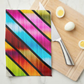 Kleurrijke strepen theedoek (Quarter Fold)