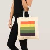 kleurrijke strepen tote bag (Voorkant (product))