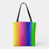 Kleurrijke Strepen Tote Bag (Achterkant)